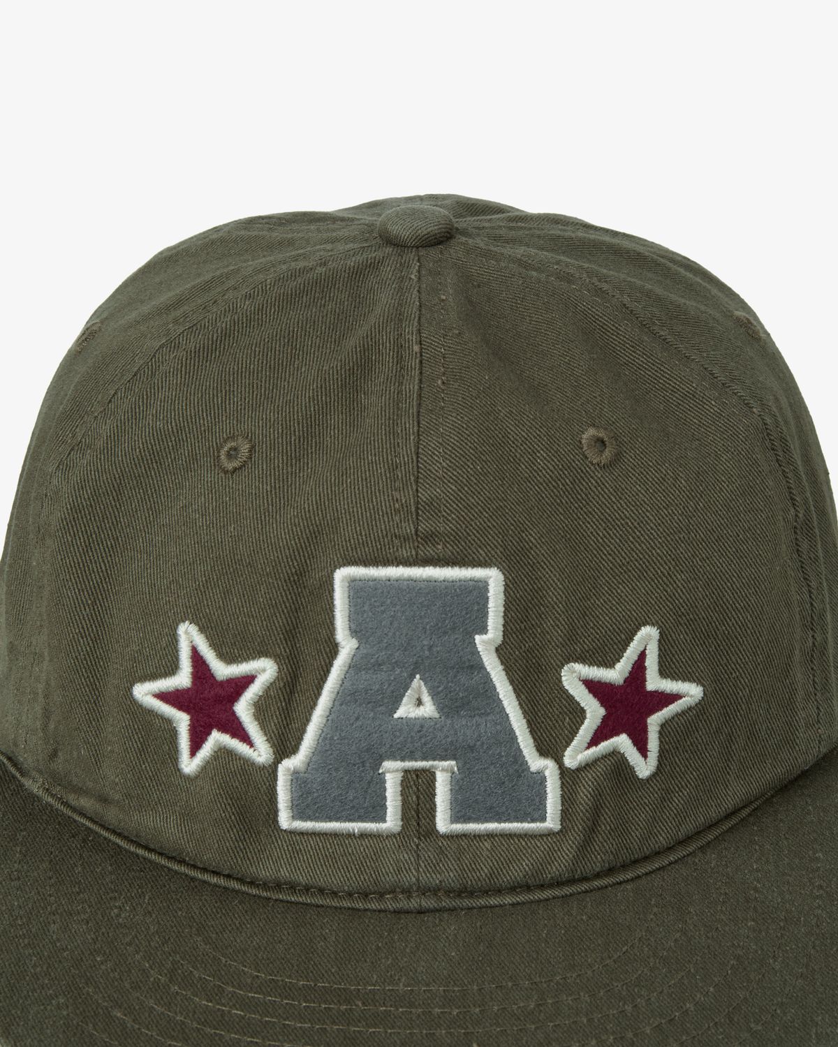 에이이에이이(AEAE) WASHED CAPITAL LOGO CAP [KHAKI]