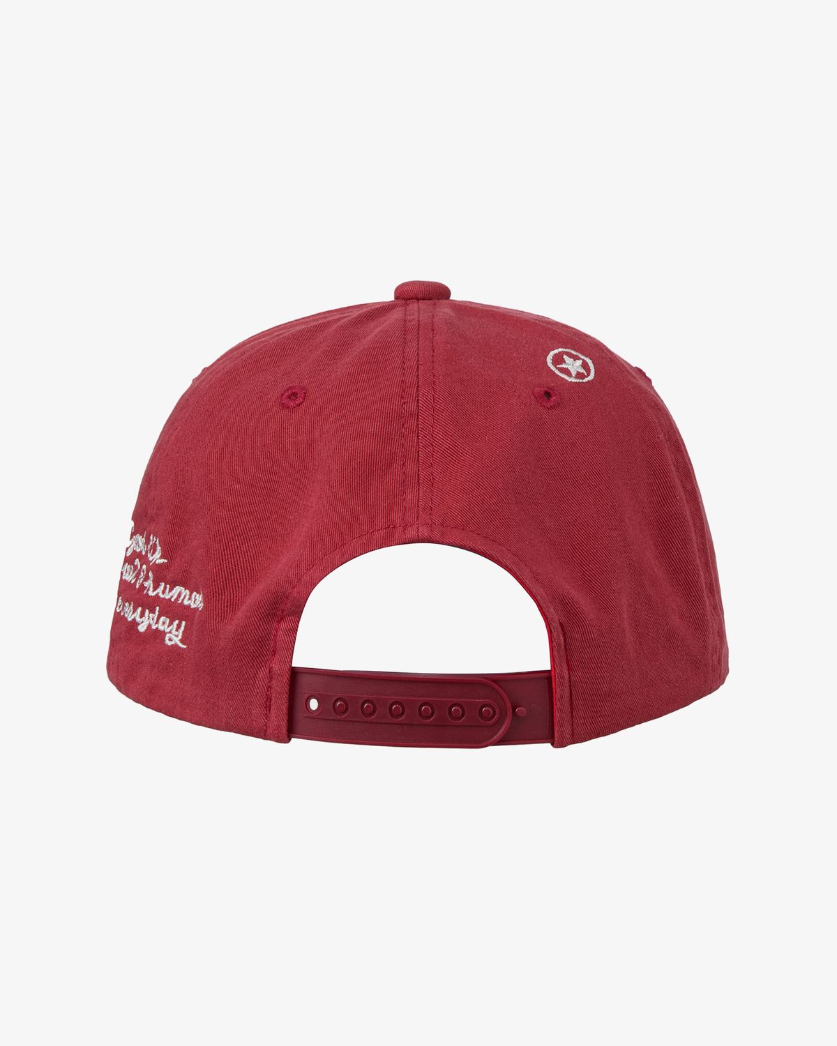 에이이에이이(AEAE) WASHED CAPITAL LOGO CAP [RED]