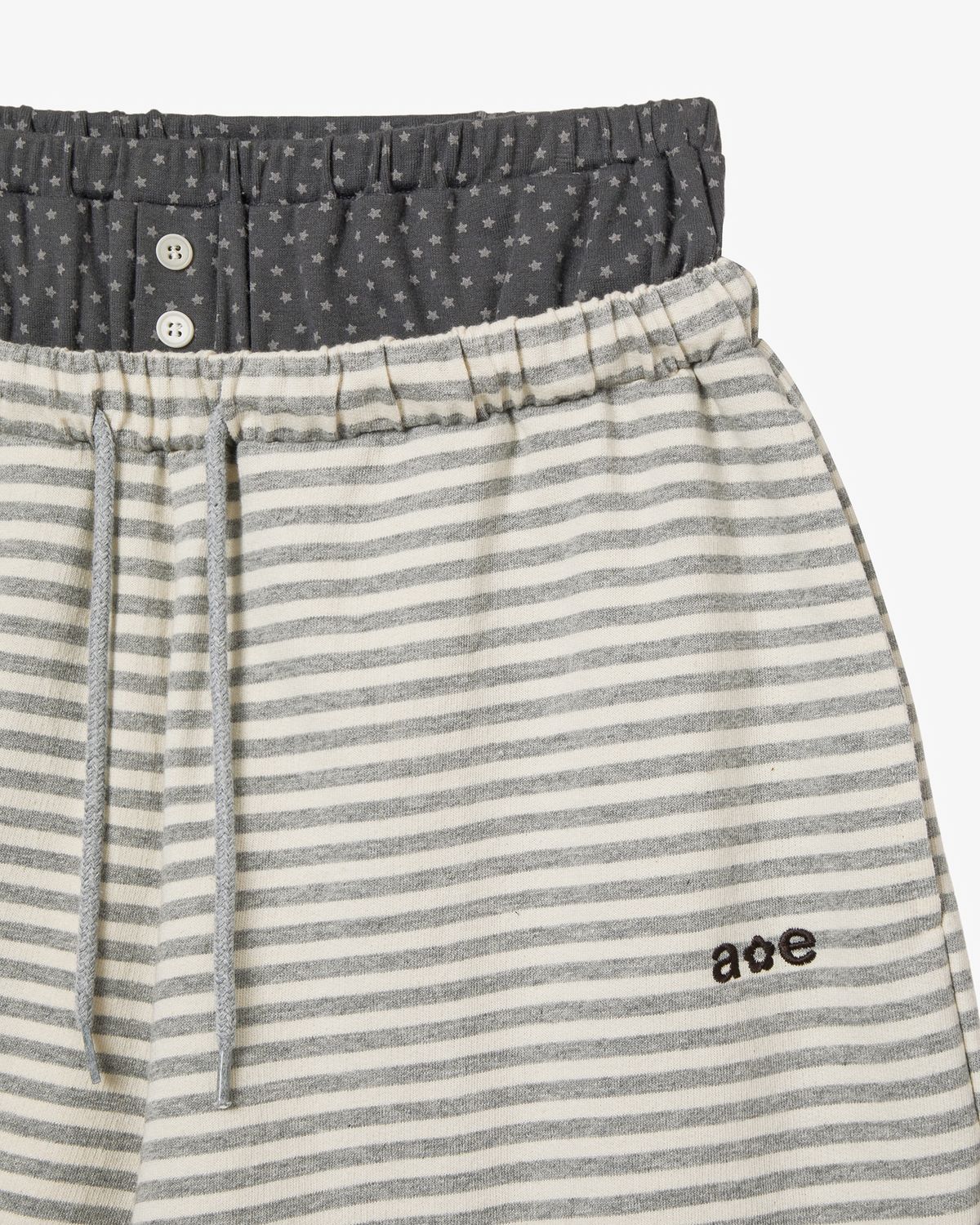 에이이에이이(AEAE) BRIEFS LAYERED SWEATPANTS [GREY]