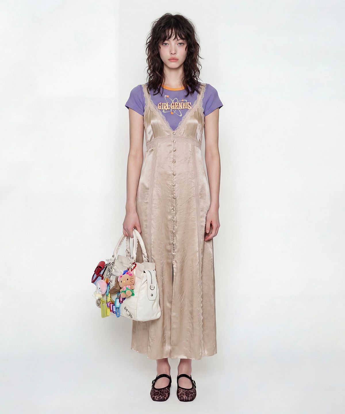 루루서울(LOULOUSEOUL) MOONLIT DRESS (CREAM)