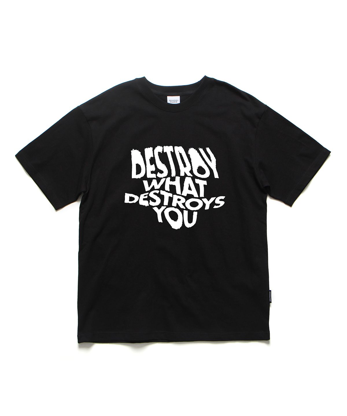 앱놀머씽(ABNORMALTHING) DR 오버핏 티셔츠 화이트 (DR T-SHIRT WHITE)