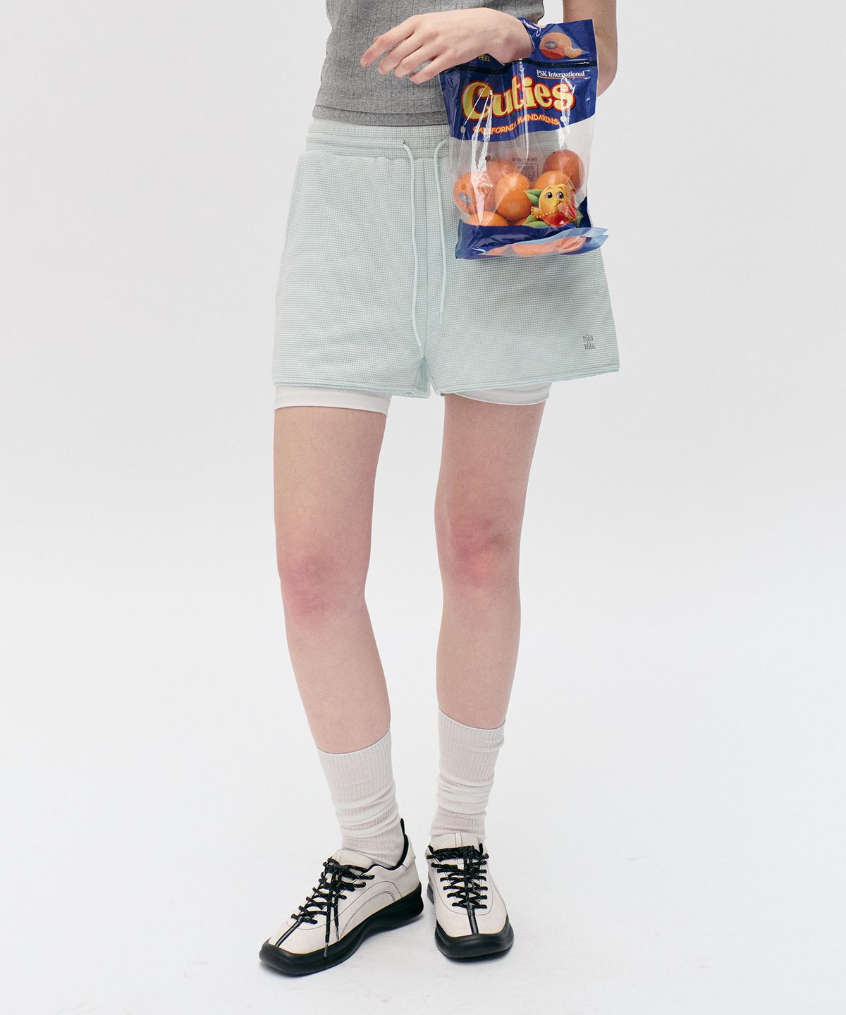 로라로라(ROLAROLA) NUBASIC WAFFLE BANDING SHORTS MINT