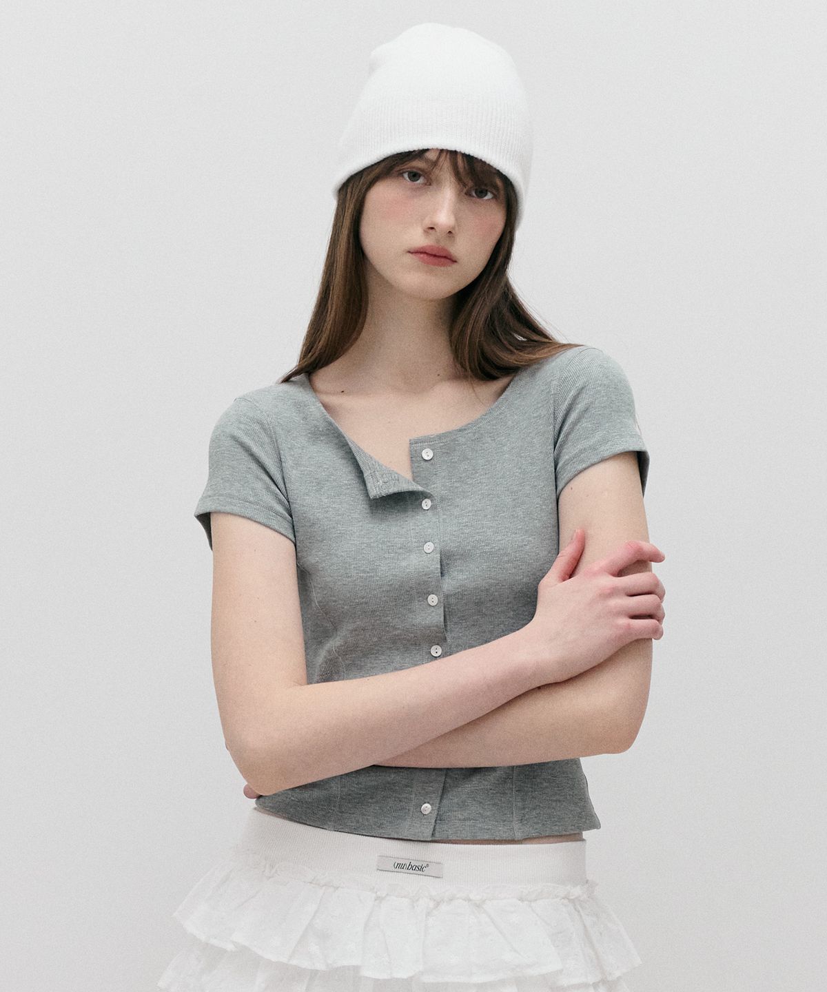 로라로라(ROLAROLA) NUBASIC JERSEY CARDIGAN GRAY