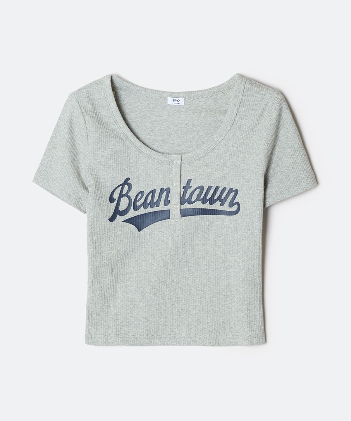 스파오(SPAO) BEANTOWN 헨리넥 반팔티_SPRPG24G53