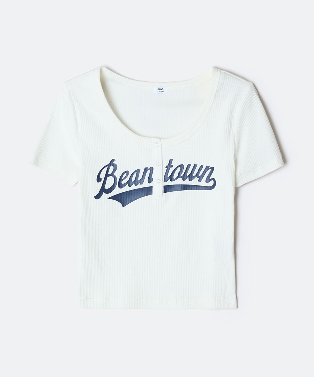 스파오(SPAO) BEANTOWN 헨리넥 반팔티_SPRPG24G53