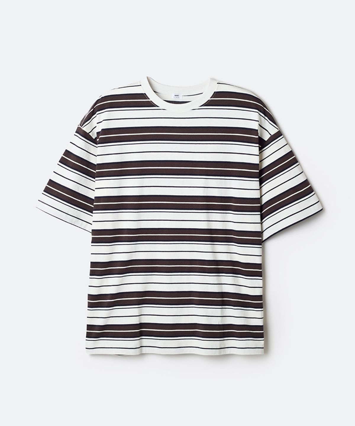 스파오(SPAO) [내추럴코튼] 멀티 스트라이프 반팔티_SPRSG25C04