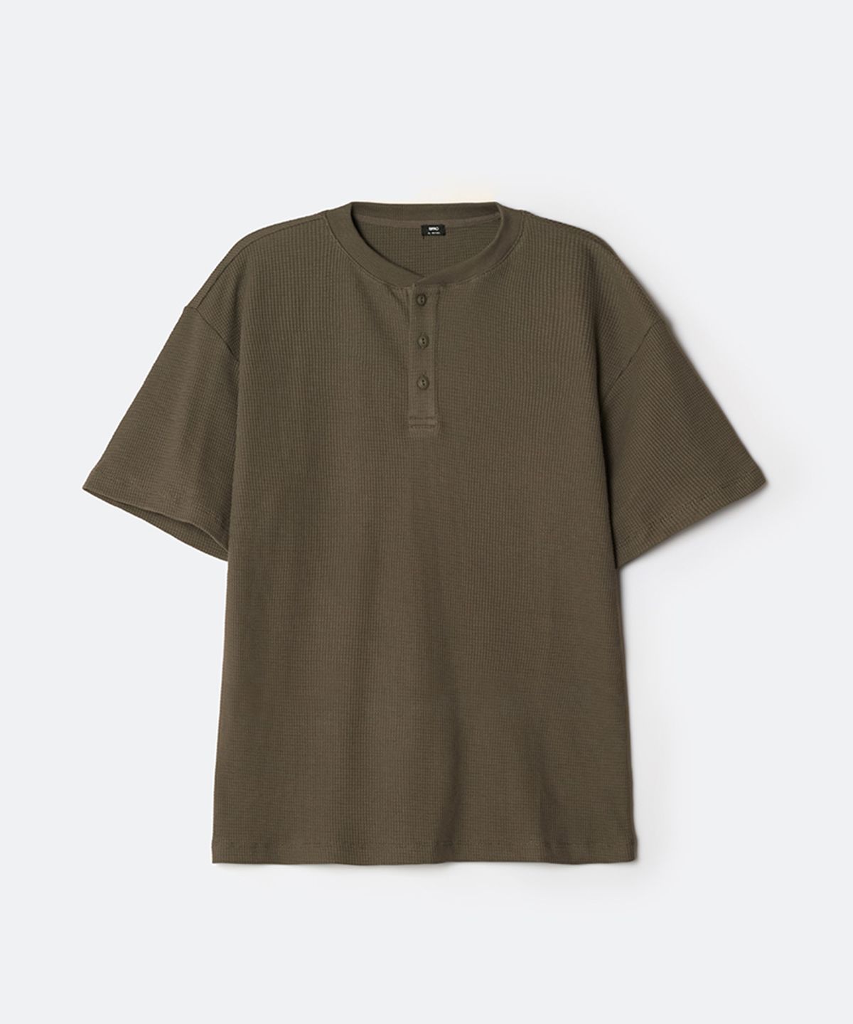 스파오(SPAO) 와플 헨리넥 반팔티_SPRWG25C05