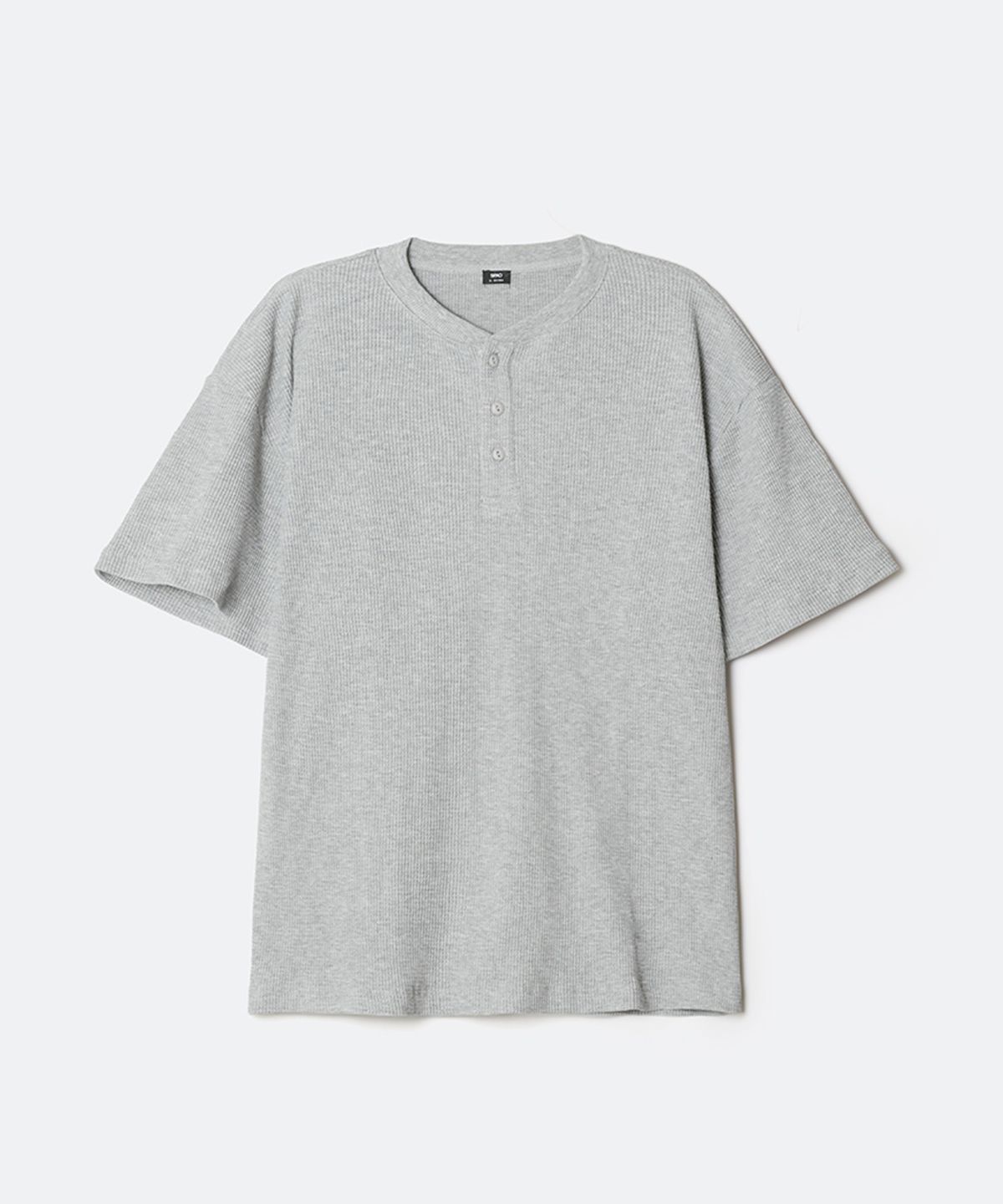 스파오(SPAO) 와플 헨리넥 반팔티_SPRWG25C05