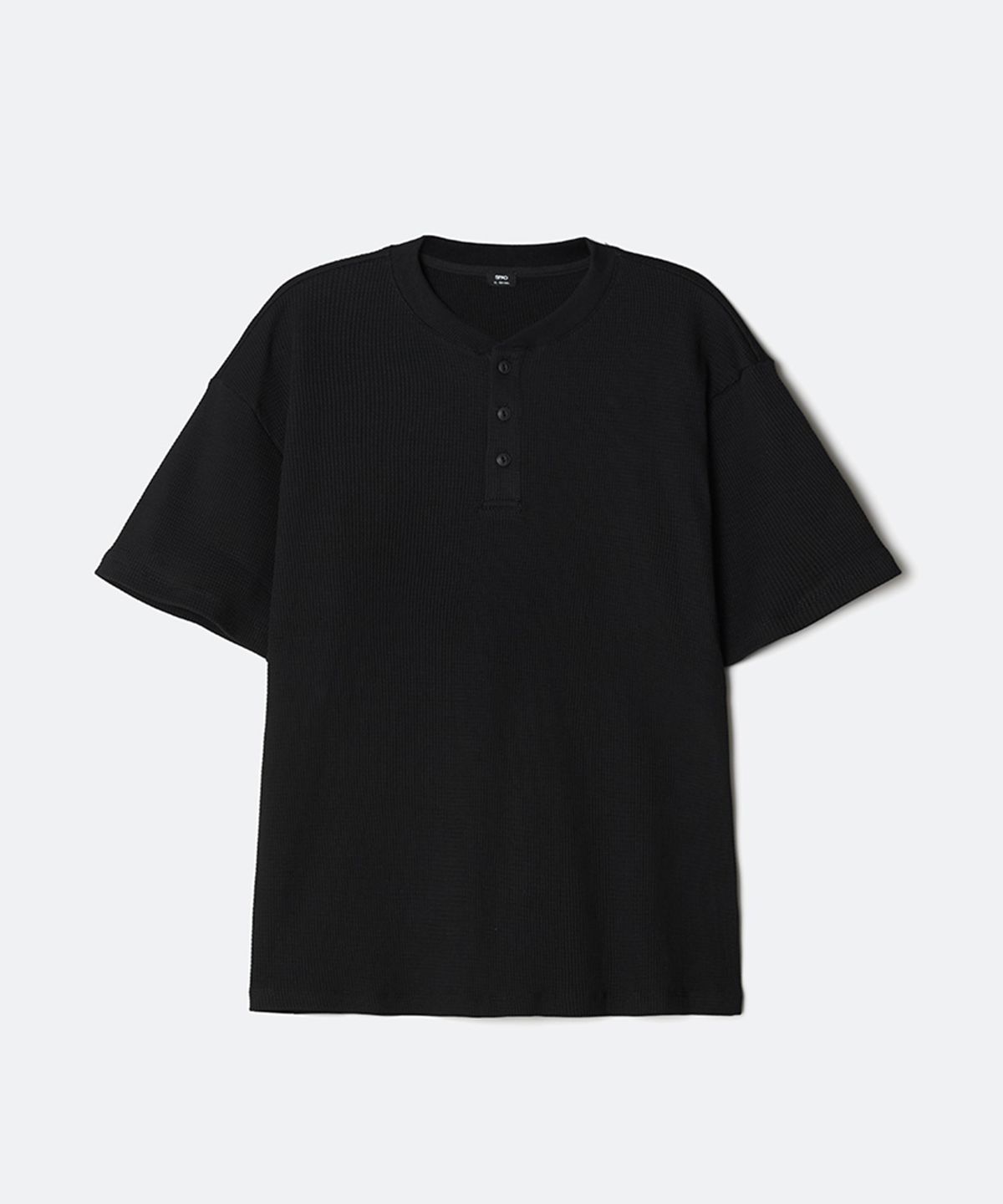 스파오(SPAO) 와플 헨리넥 반팔티_SPRWG25C05