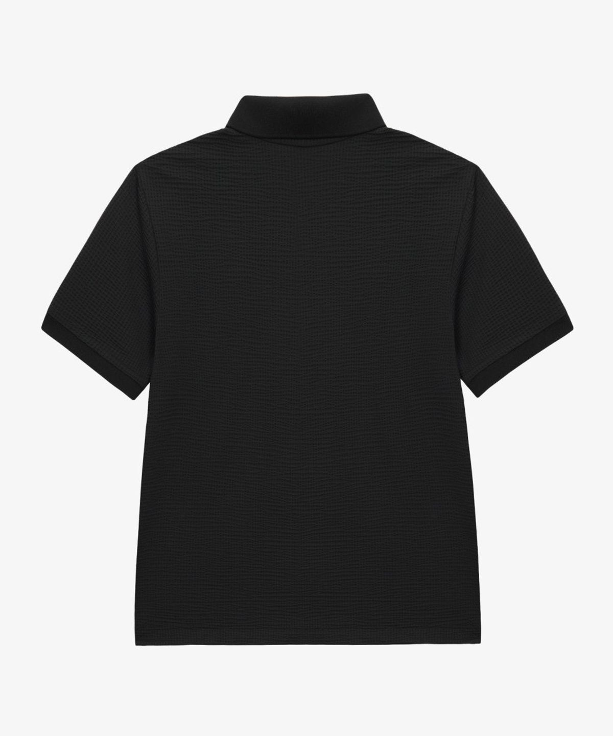 노스페이스(THE NORTH FACE) NT7PS43A 여성 와플 반팔 폴로 BLACK