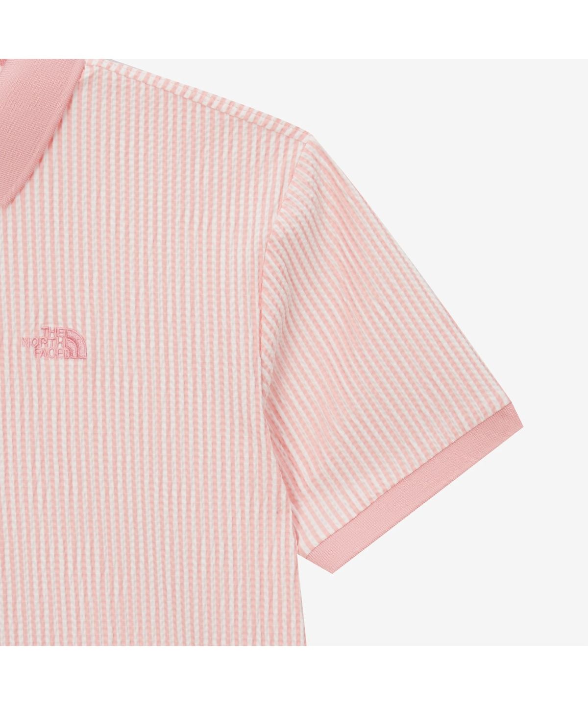 노스페이스(THE NORTH FACE) NT7PS43D 여성 와플 반팔 폴로 LIGHT PINK