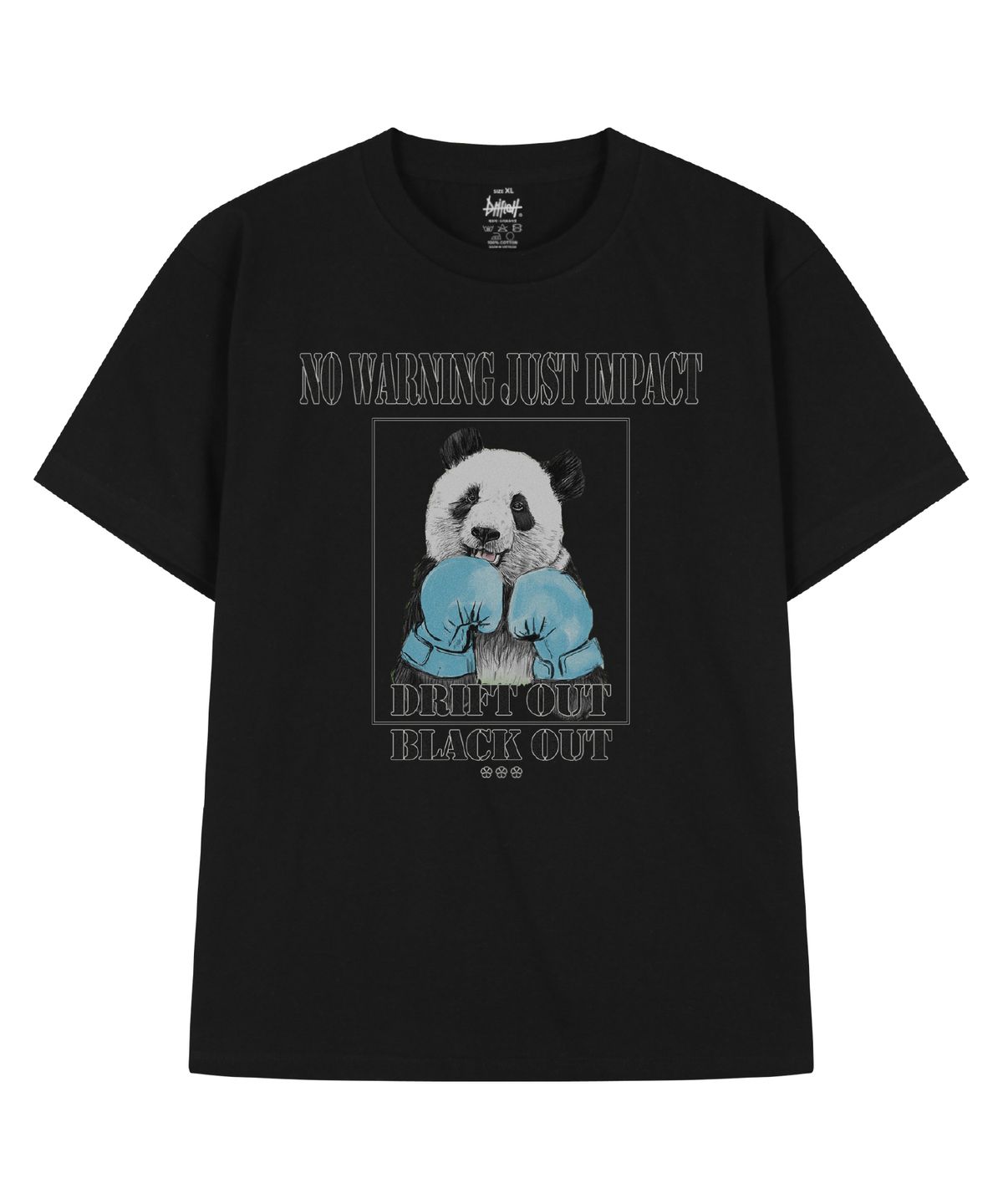 드리프트아웃(DRIFTOUT) 블랙아웃판다 반팔 티셔츠 (3color)