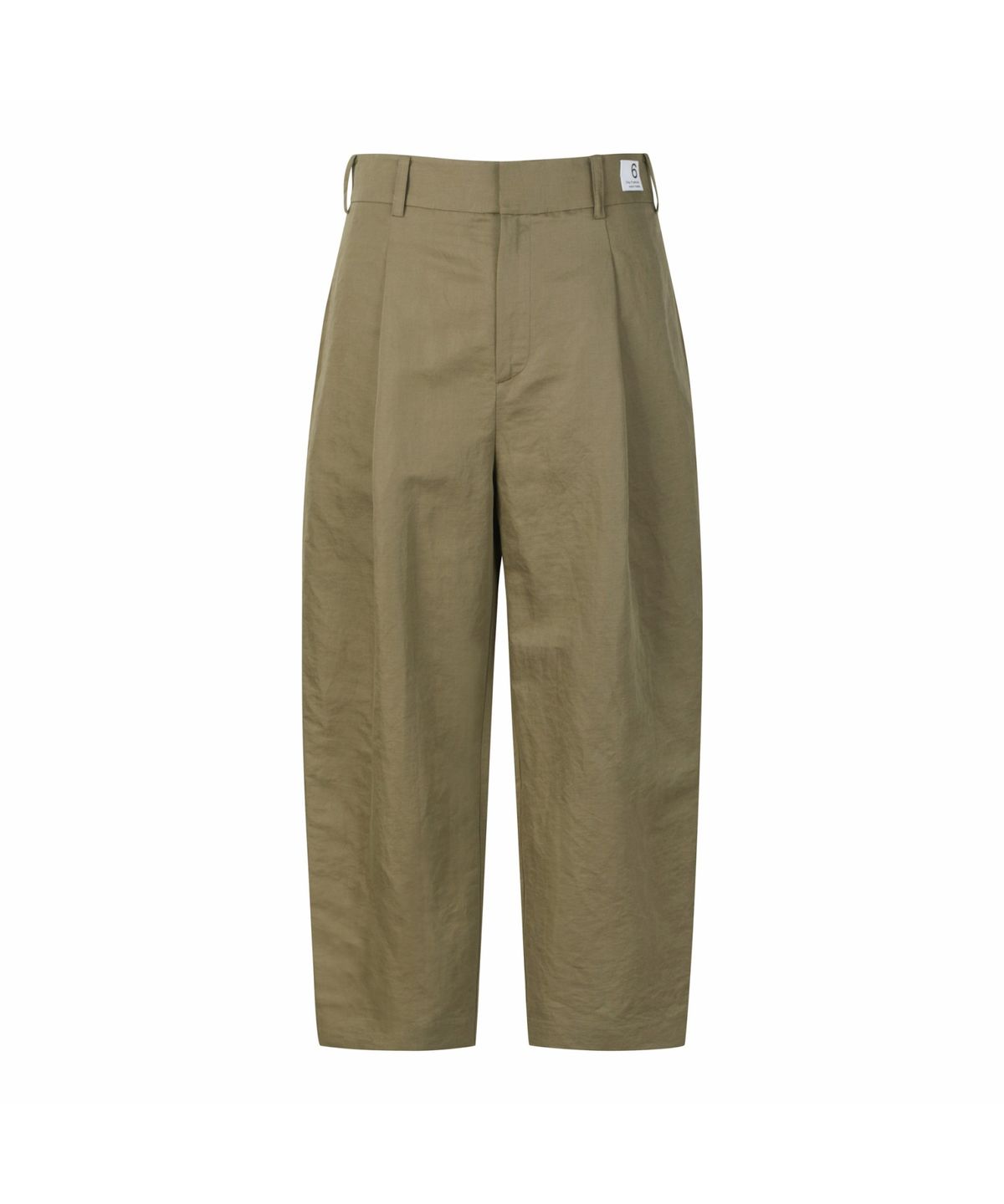 래코드(RECODE) Linen Big Pleated Crop Pants_RKPAS24610KHX