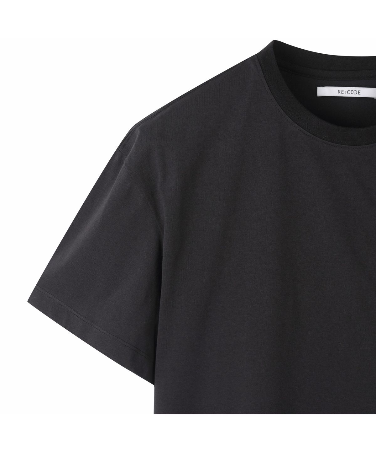 래코드(RECODE) Fluid Printing T-shirt_RKTAM24618BKX