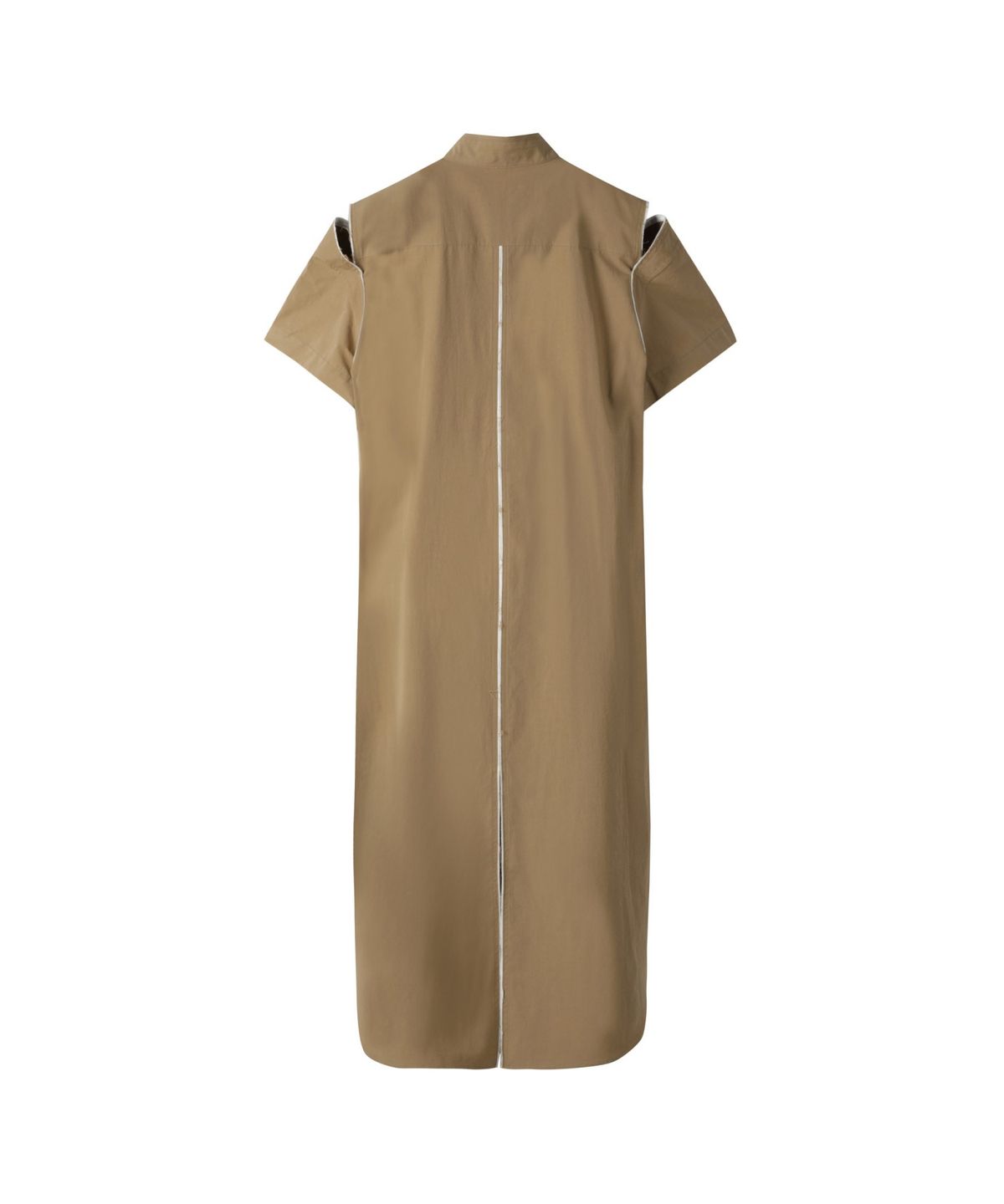래코드(RECODE) Slit Shoulder Shirt Dress_RQDAM24584BEX