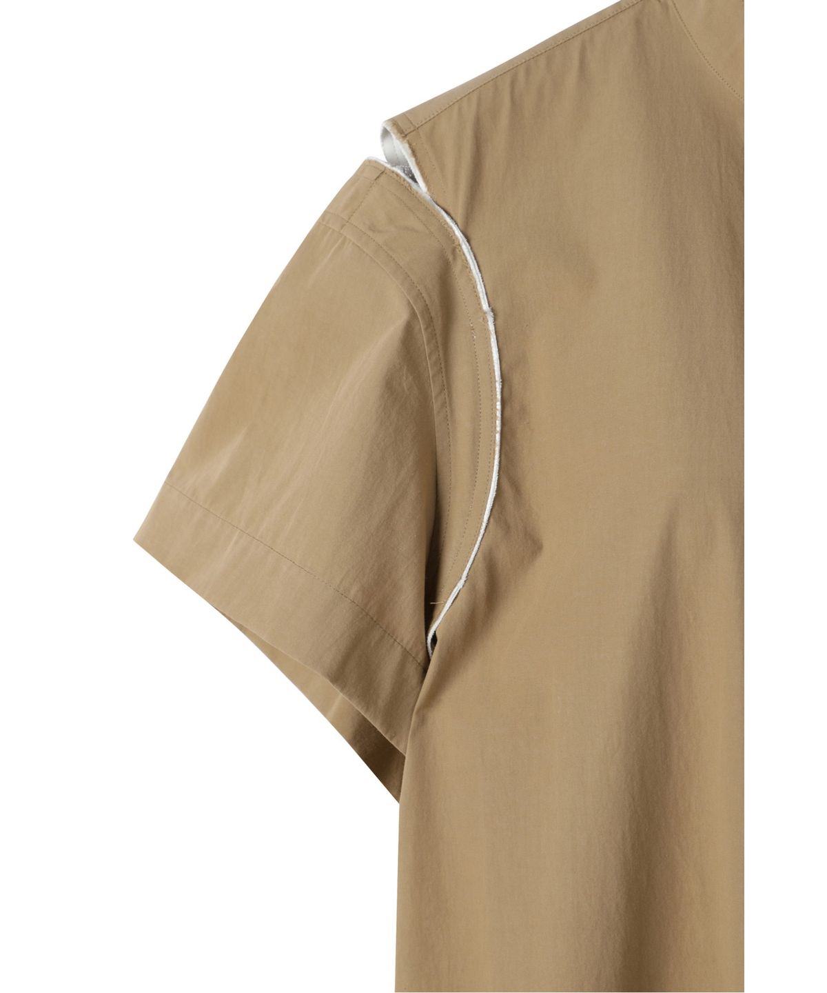 래코드(RECODE) Slit Shoulder Shirt Dress_RQDAM24584BEX