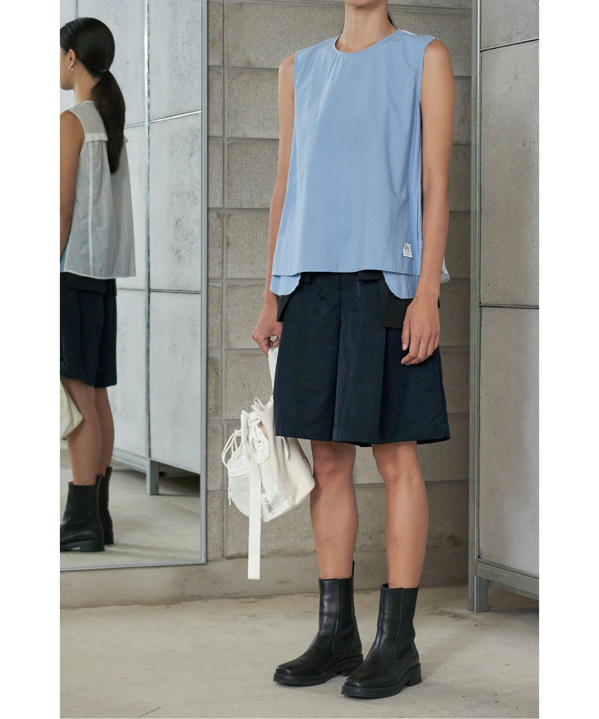 래코드(RECODE) Pocket Detail Sleeveless Top_RQSAM23586BUX
