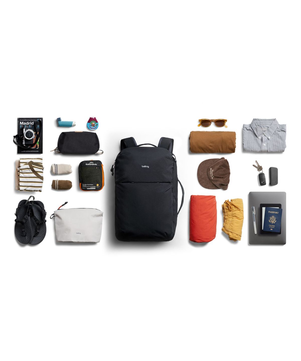 벨로이(BELLROY) 라이트 트래블 백팩 38L(BLPB-BLK-241) - 블랙