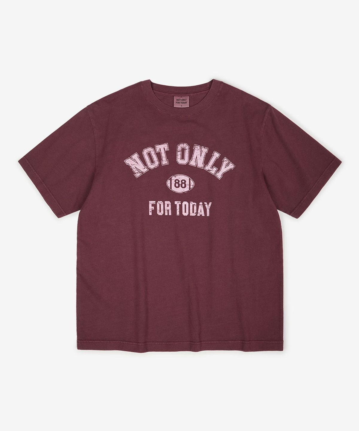 낫온리포투데이(NOT ONLY FOR TODAY) 넘버볼 피그먼트 반소매 티셔츠 (3Color)