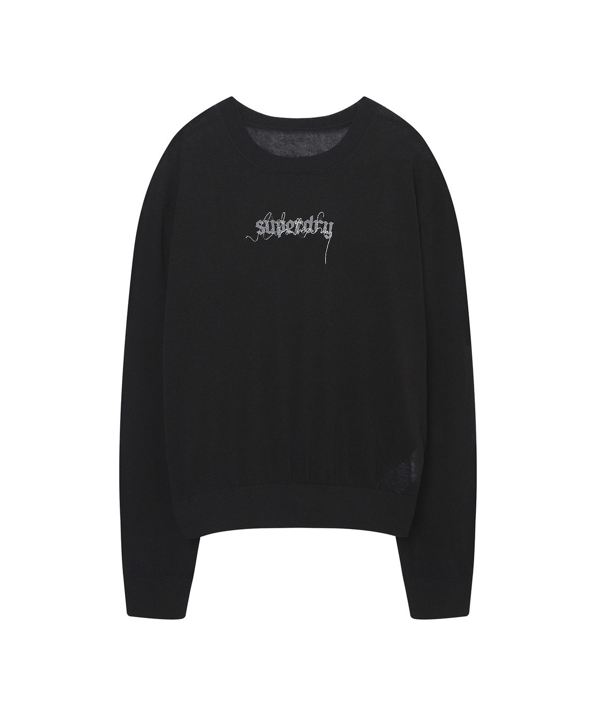 슈퍼드라이(SUPERDRY) 우먼스 린넨 스웻셔츠 블랙 SDFKNCQ55BLK