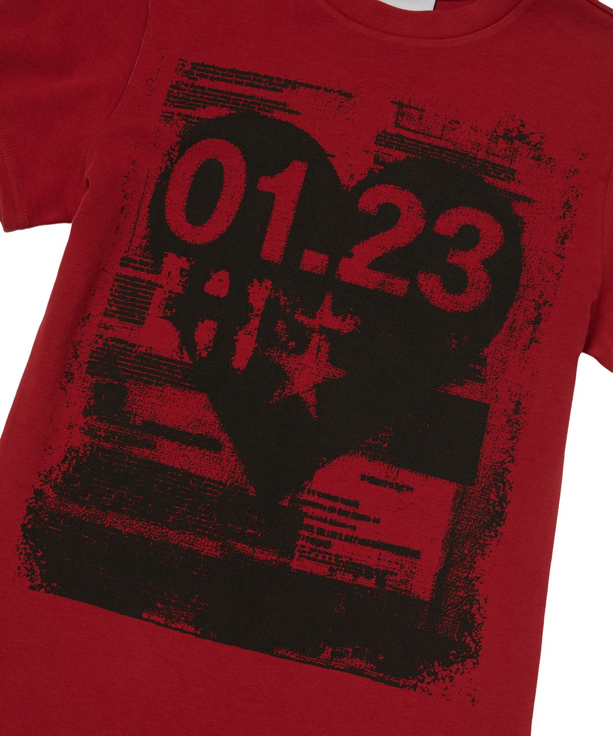 가터갤러리(GOTTER GALLERY) VINTAGE HEART CROP T-SHIRTS_RED