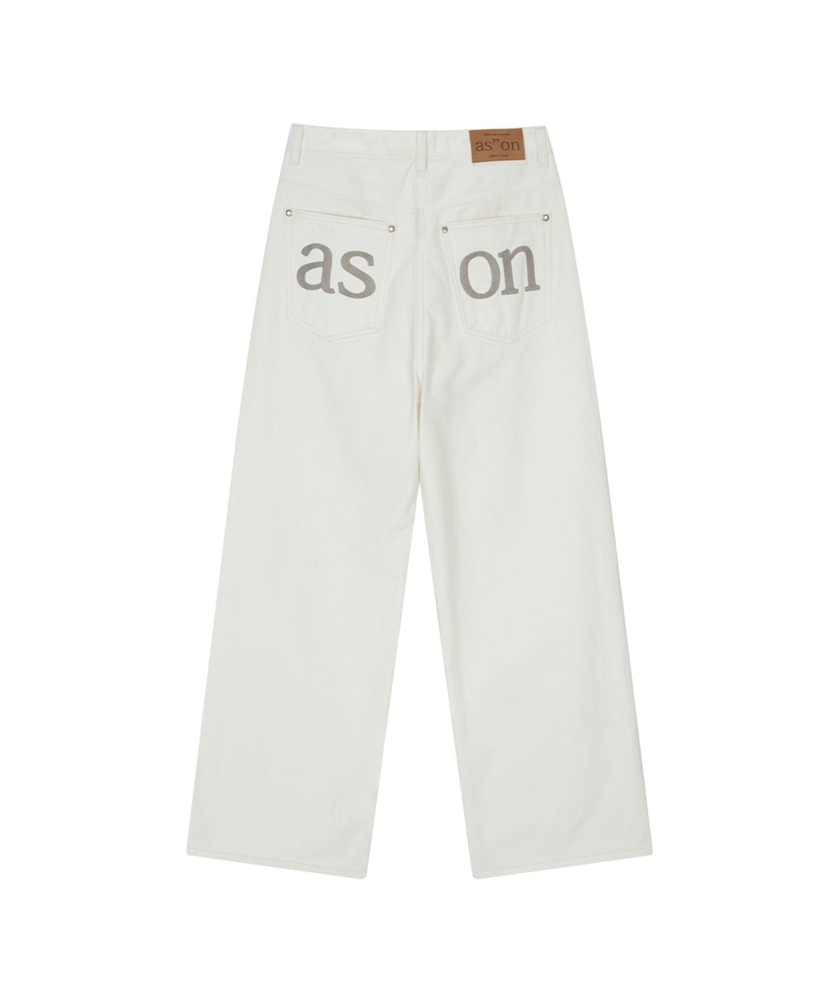 애즈온(ASON) SMOG WIDE PANTS / CREAM