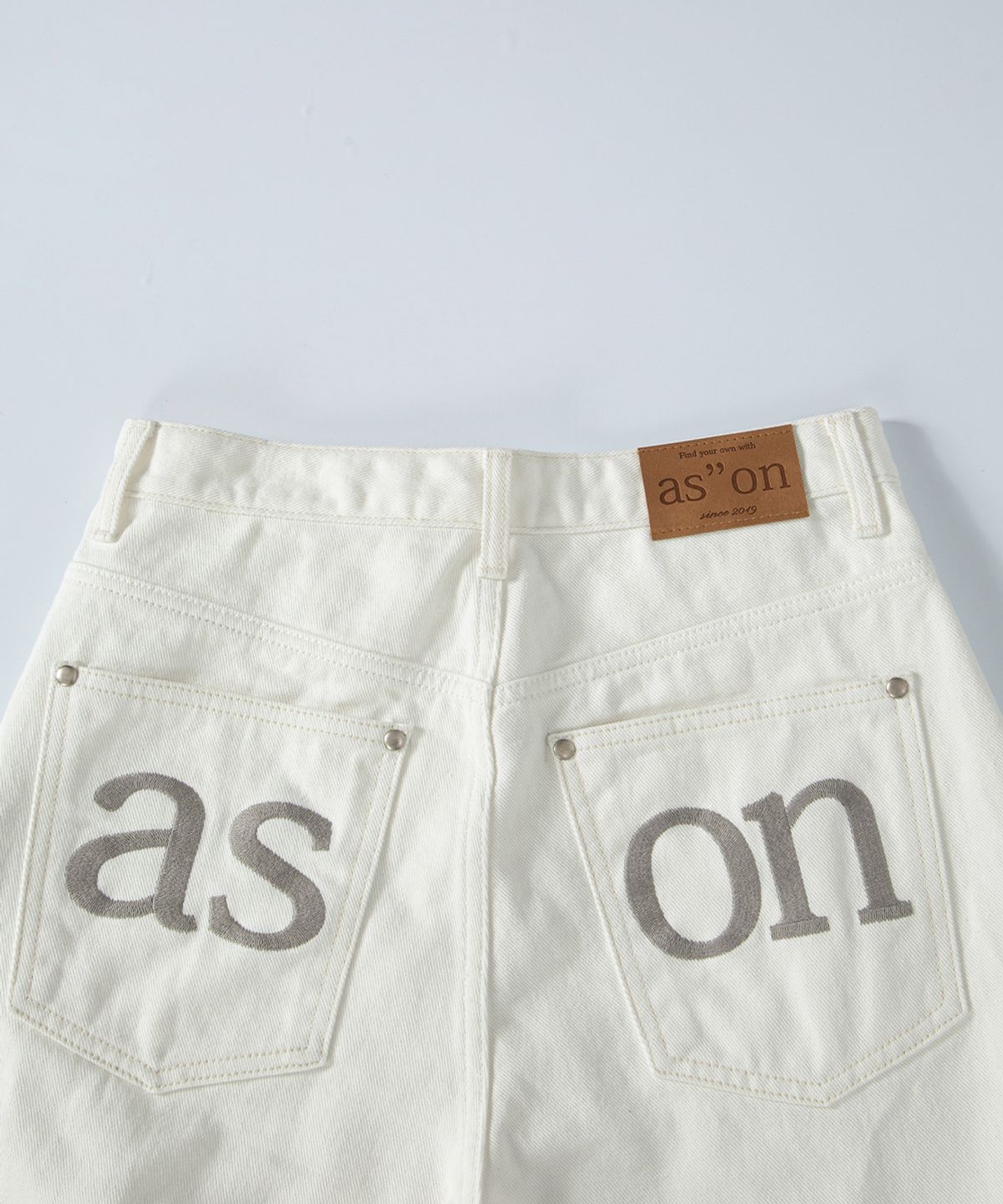 애즈온(ASON) SMOG WIDE PANTS / CREAM