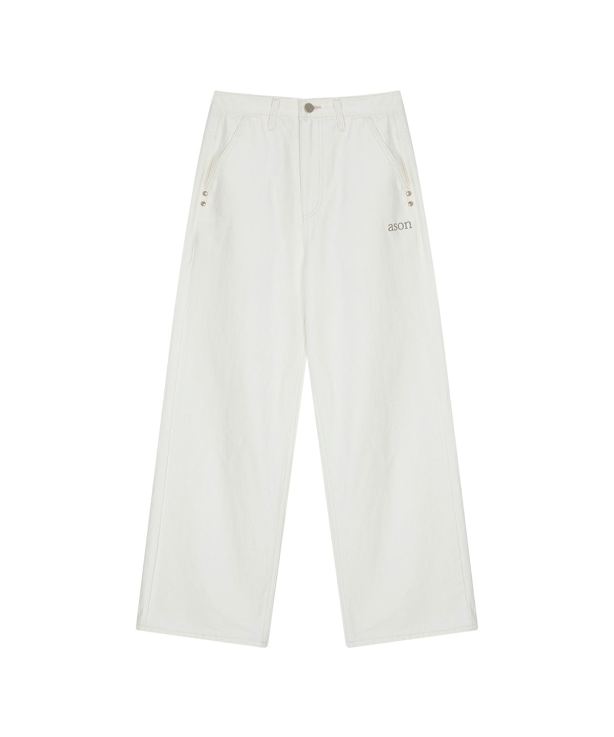 애즈온(ASON) SMOG WIDE PANTS / CREAM
