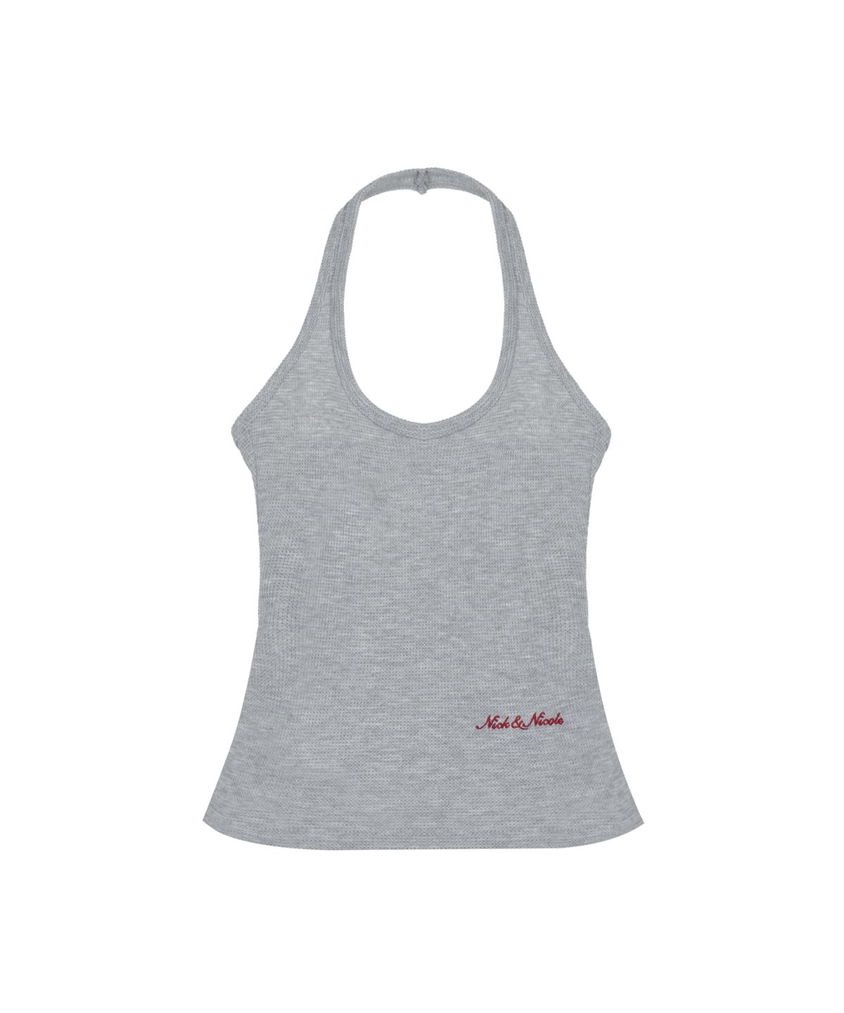 닉앤니콜(NICK&NICOLE) HALTER NECK TOP_GRAY