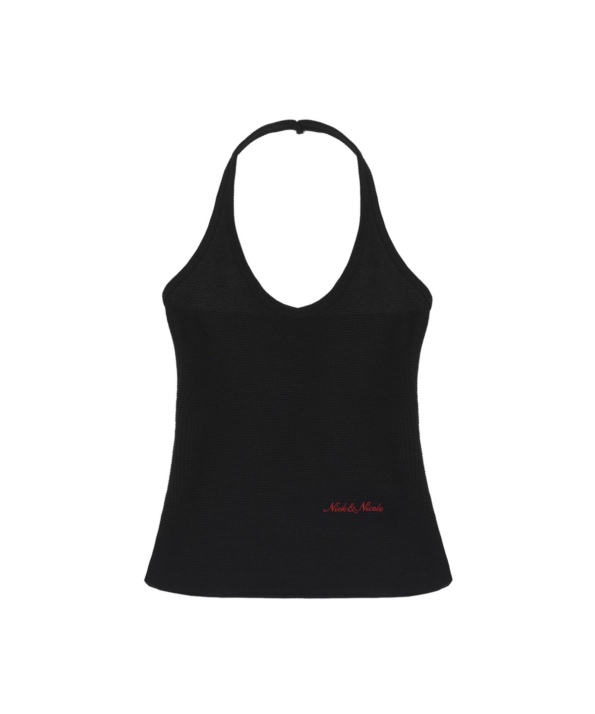 닉앤니콜(NICK&NICOLE) HALTER NECK TOP_BLACK