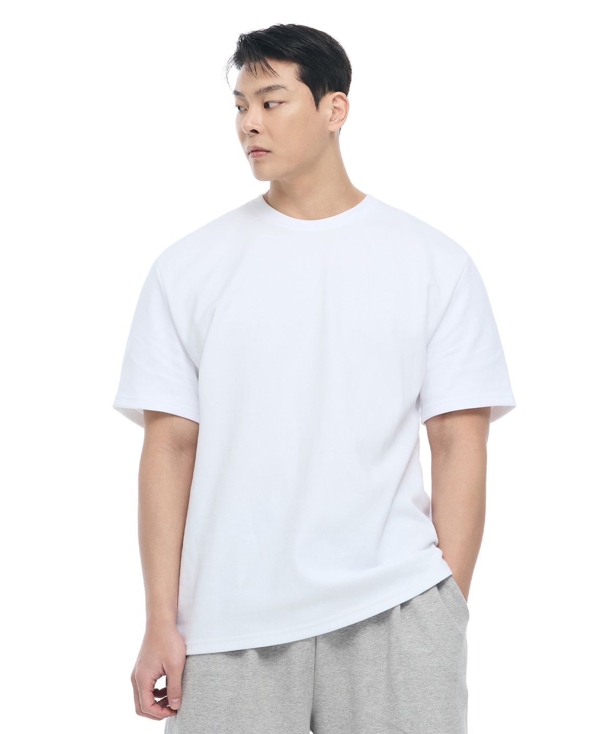 바이젝(BYSEC) 베이직 특양 무지 숏슬리브_2Color