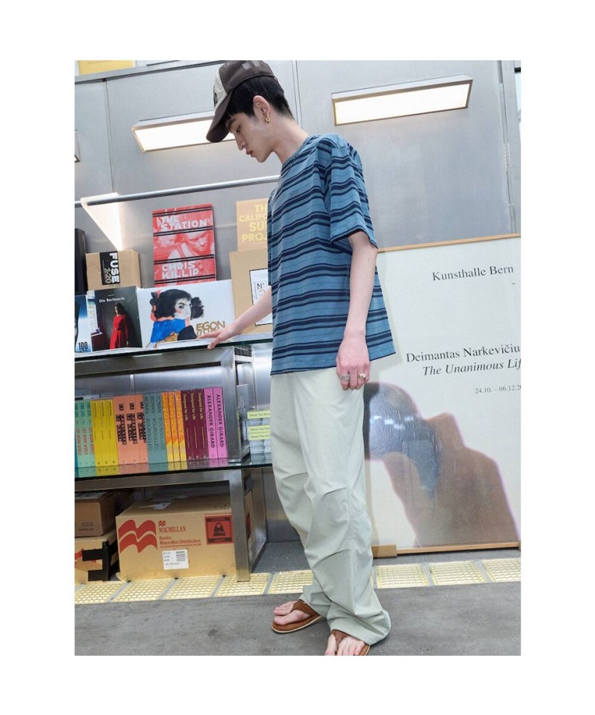 샌드 사운드(SAND SOUND) (UNISEX) 패러슈트 밴딩 팬츠  올리브