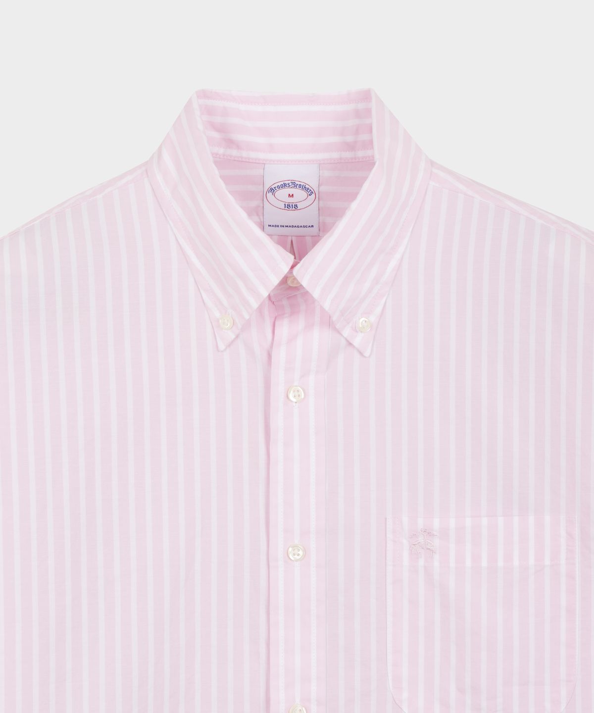 브룩스 브라더스(BROOKS BROTHERS) 프라이데이 포플린 뱅갈 스트라이프 셔츠 (핑크) (BBTHMMG107)