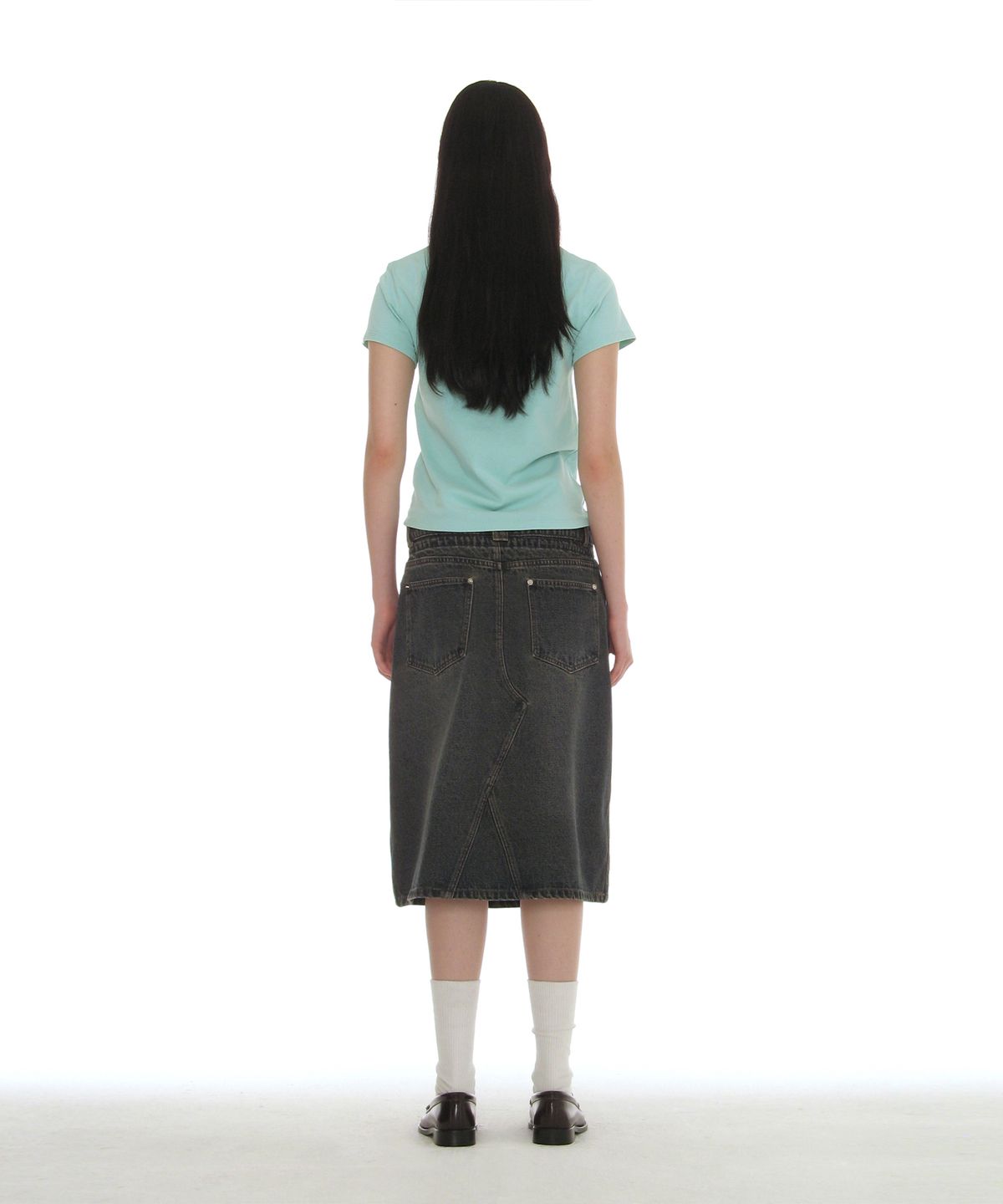 파르티멘토 우먼(PARTIMENTO WOMEN) 페리오드 프린티드 티_스카이