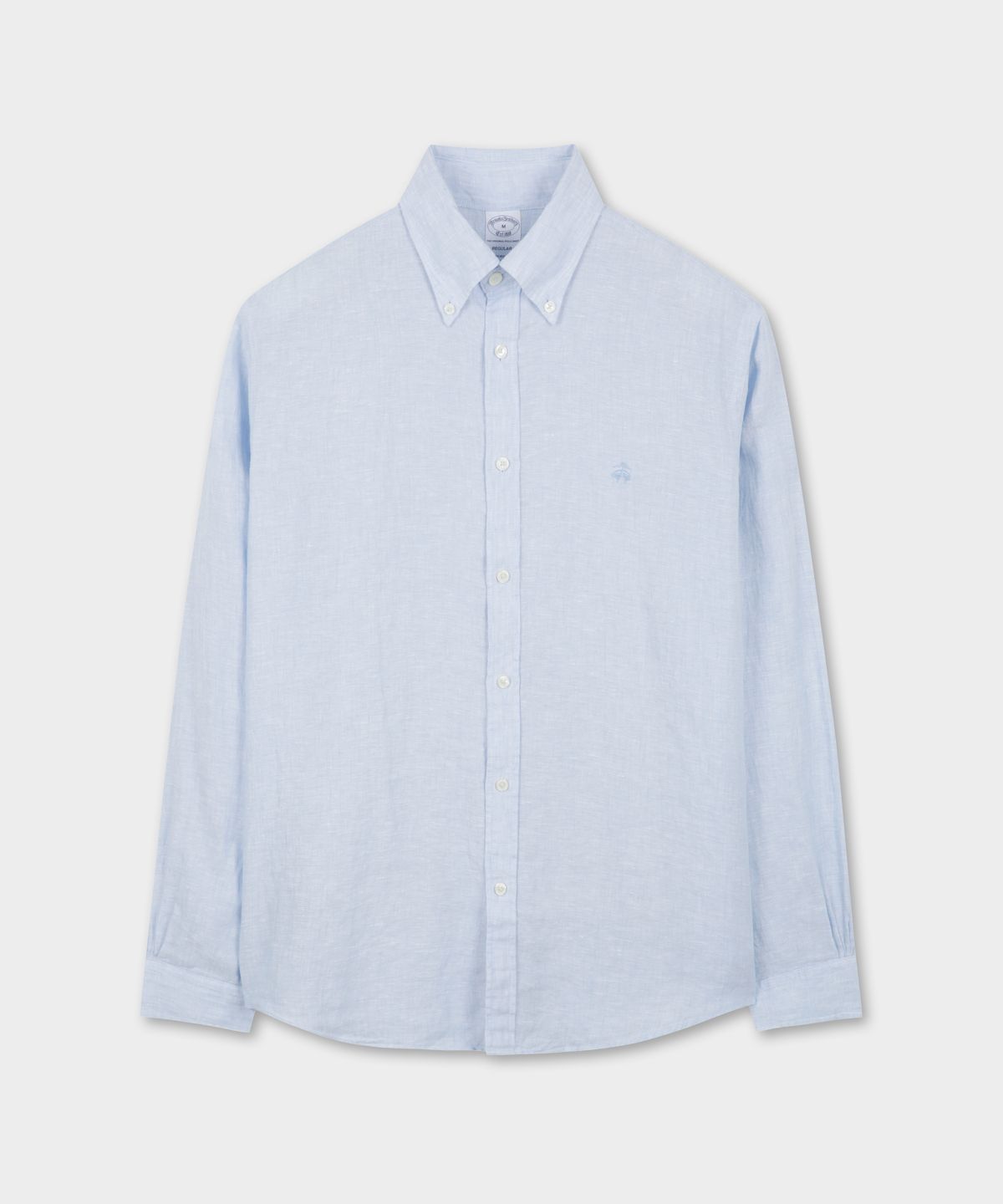 브룩스 브라더스(BROOKS BROTHERS) 베어드 맥넛 아이리쉬 린넨 로고 셔츠 (블루) (BBTHMMG201)