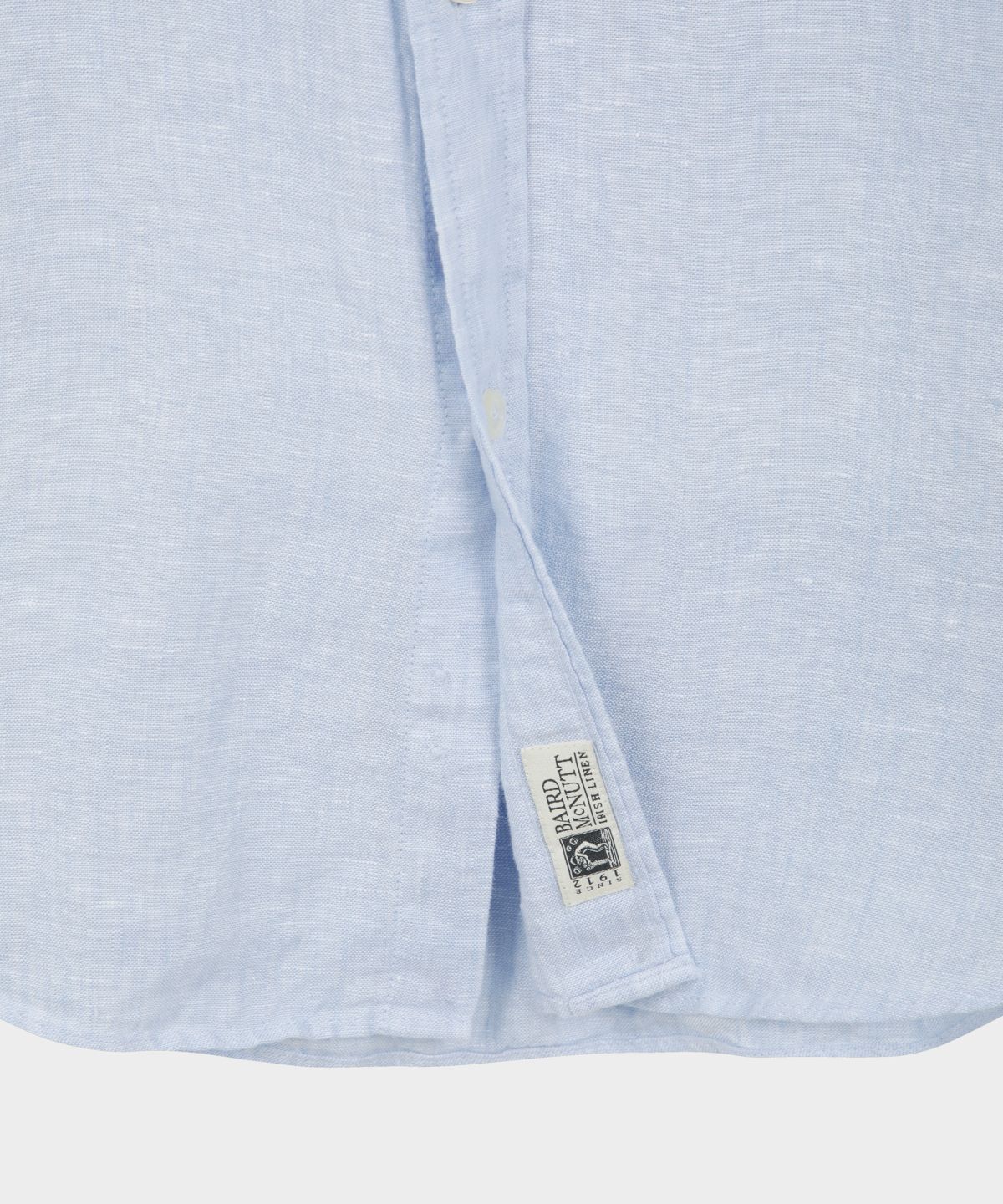 브룩스 브라더스(BROOKS BROTHERS) 베어드 맥넛 아이리쉬 린넨 로고 셔츠 (블루) (BBTHMMG201)