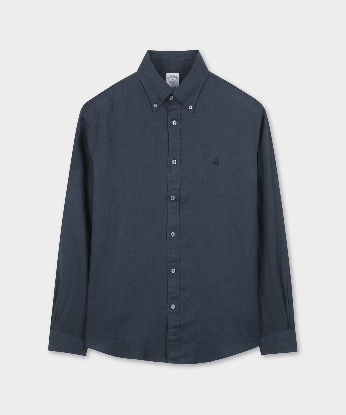 브룩스 브라더스(BROOKS BROTHERS) 베어드 맥넛 아이리쉬 린넨 로고 셔츠 (네이비) (BBTHMMG201)