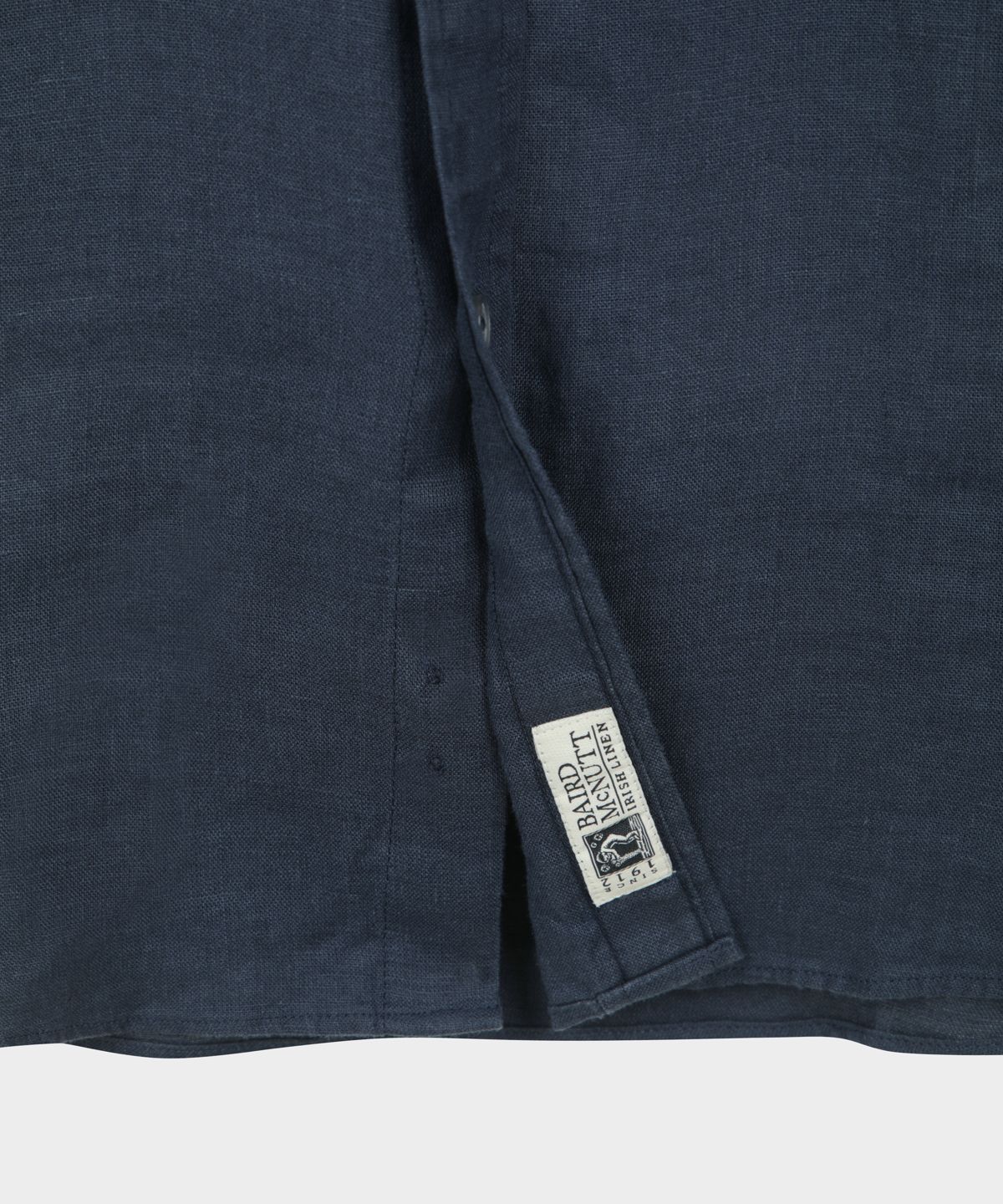 브룩스 브라더스(BROOKS BROTHERS) 베어드 맥넛 아이리쉬 린넨 로고 셔츠 (네이비) (BBTHMMG201)