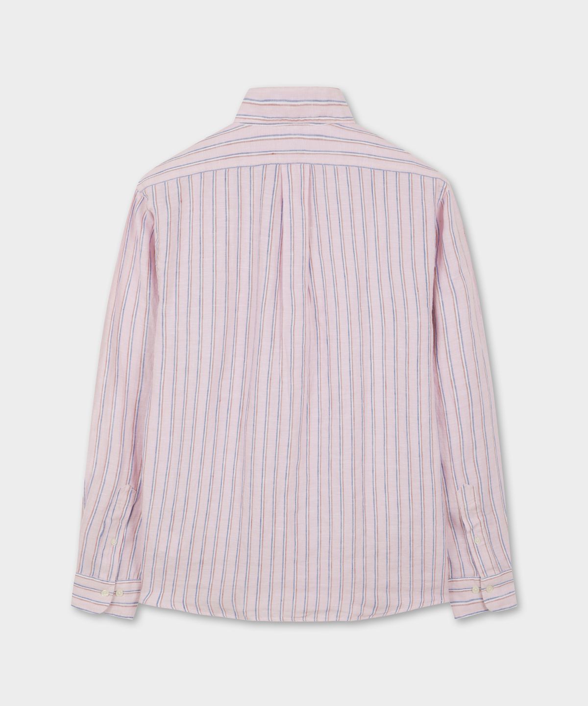 브룩스 브라더스(BROOKS BROTHERS) 린넨 스트라이프 셔츠 (핑크) (BBTHMNG201)