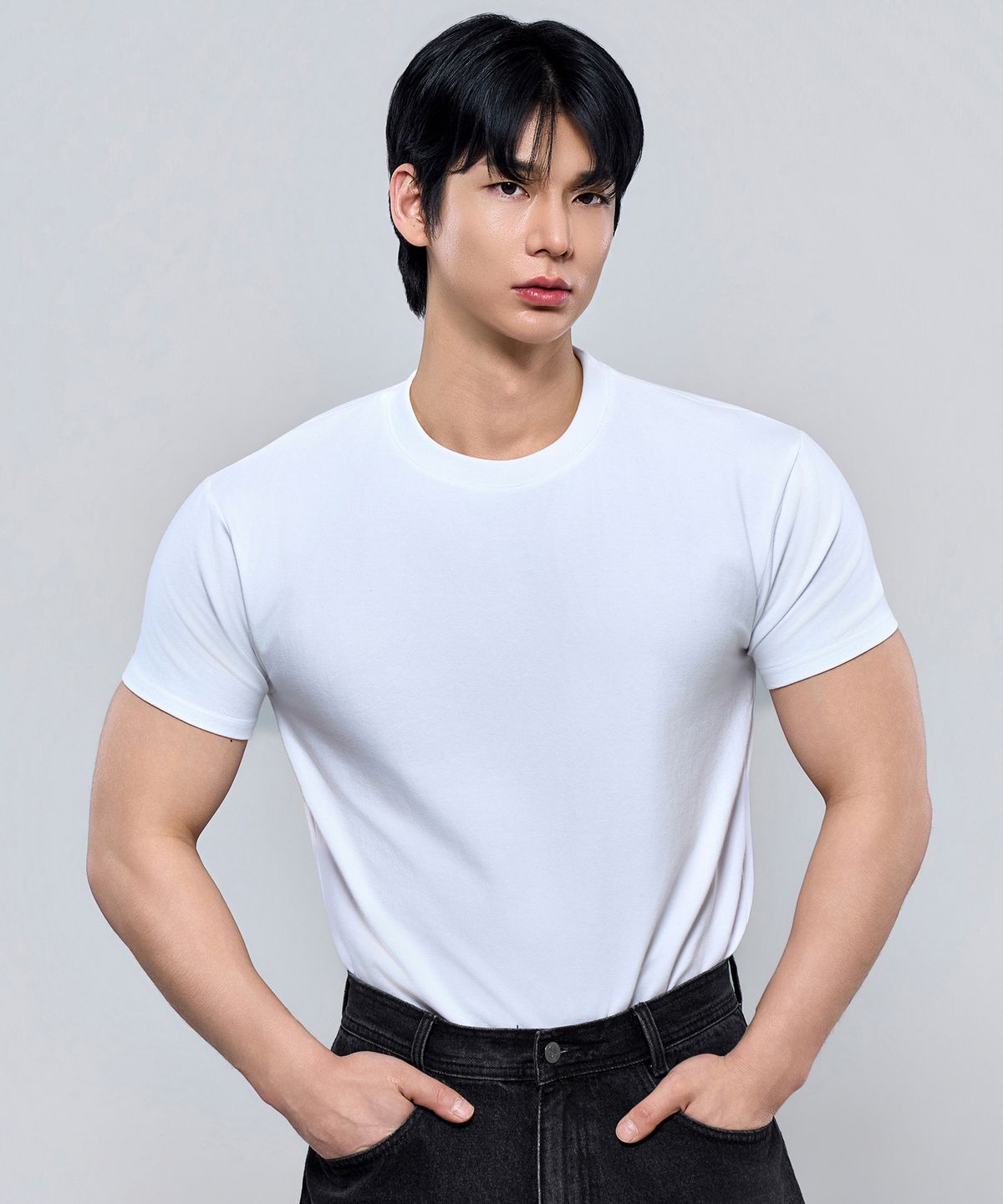 피지컬가먼츠(PHYSICAL GARMENTS) P2615 클래식 모달스판 머슬핏 반팔티 [4COLOR]