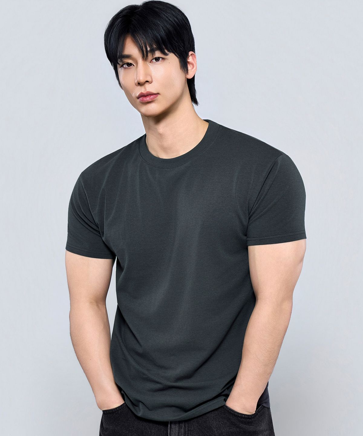 피지컬가먼츠(PHYSICAL GARMENTS) P2615 클래식 모달스판 머슬핏 반팔티 [4COLOR]