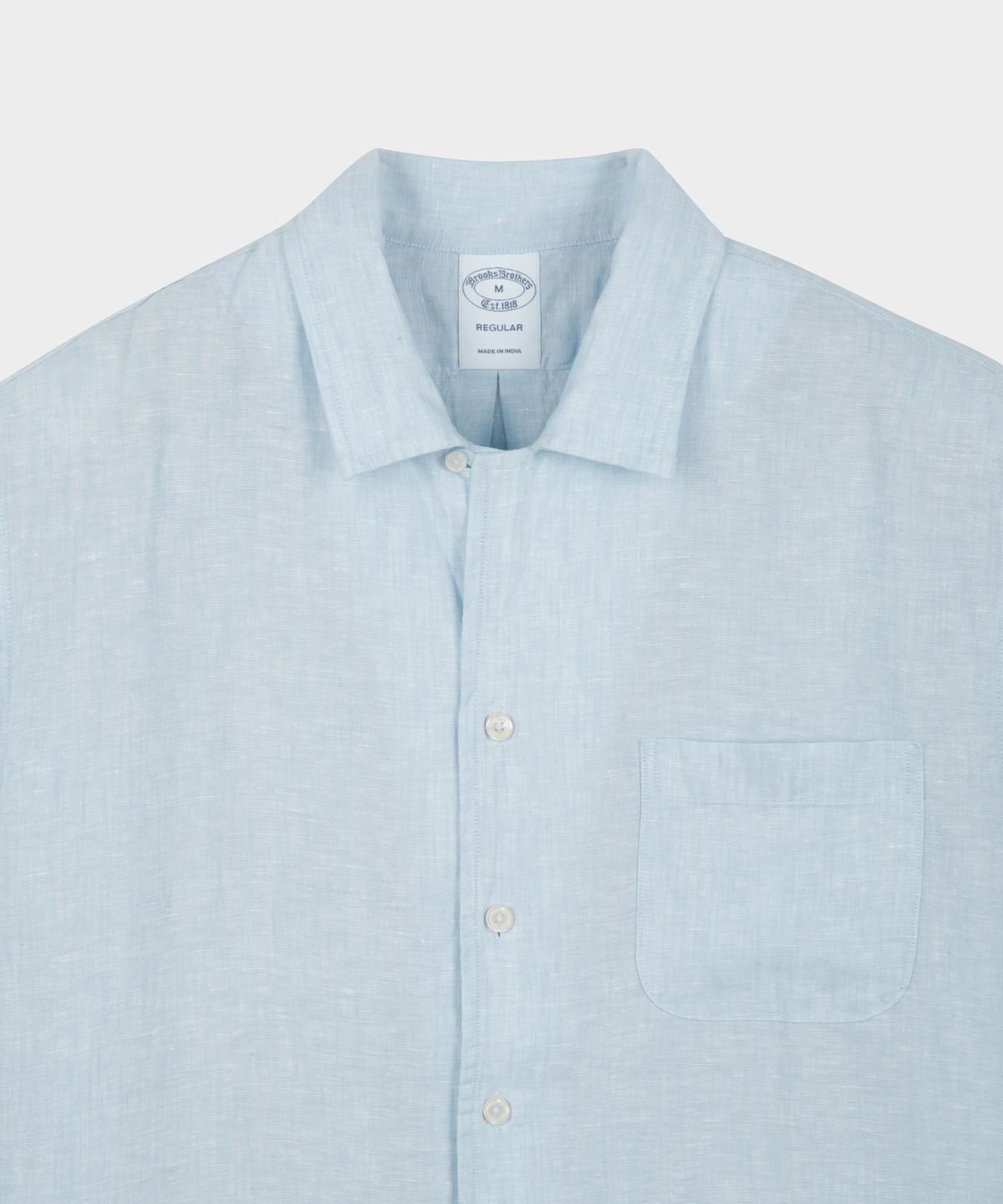 브룩스 브라더스(BROOKS BROTHERS) 베어드 맥넛 아이리쉬 린넨 캠프 셔츠 (블루) (BBTPMMG202)