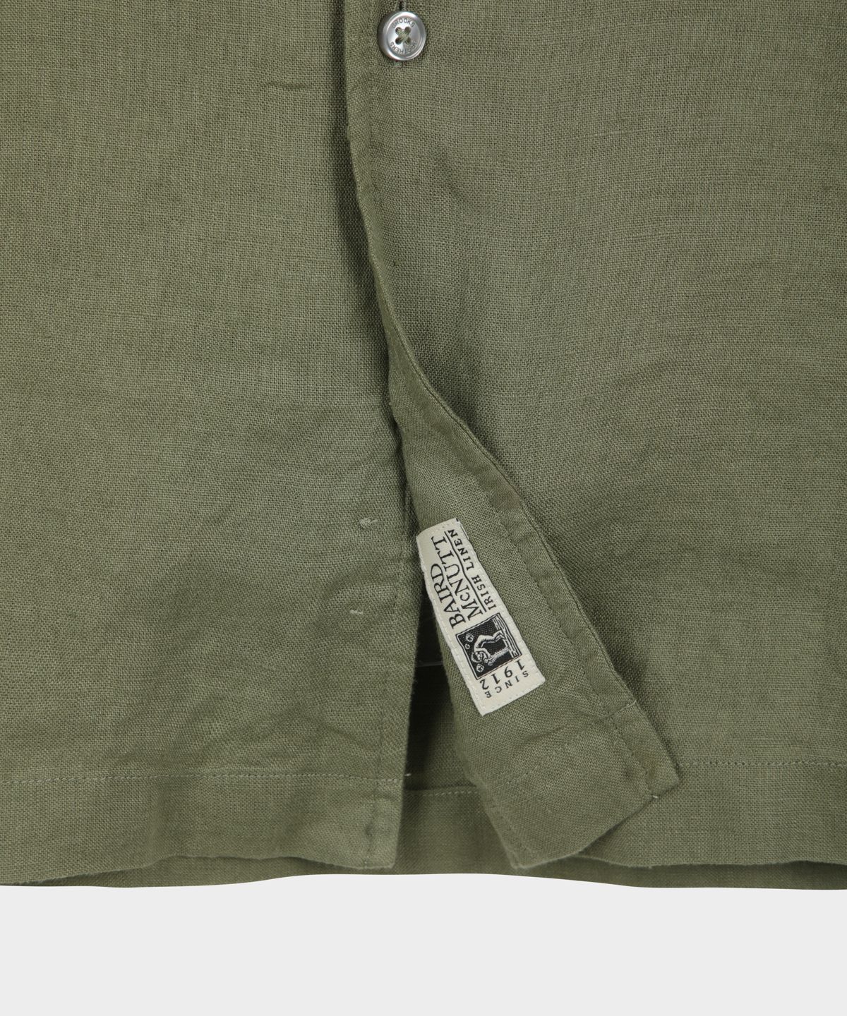 브룩스 브라더스(BROOKS BROTHERS) 베어드 맥넛 아이리쉬 린넨 캠프 셔츠 (올리브) (BBTPMMG202)