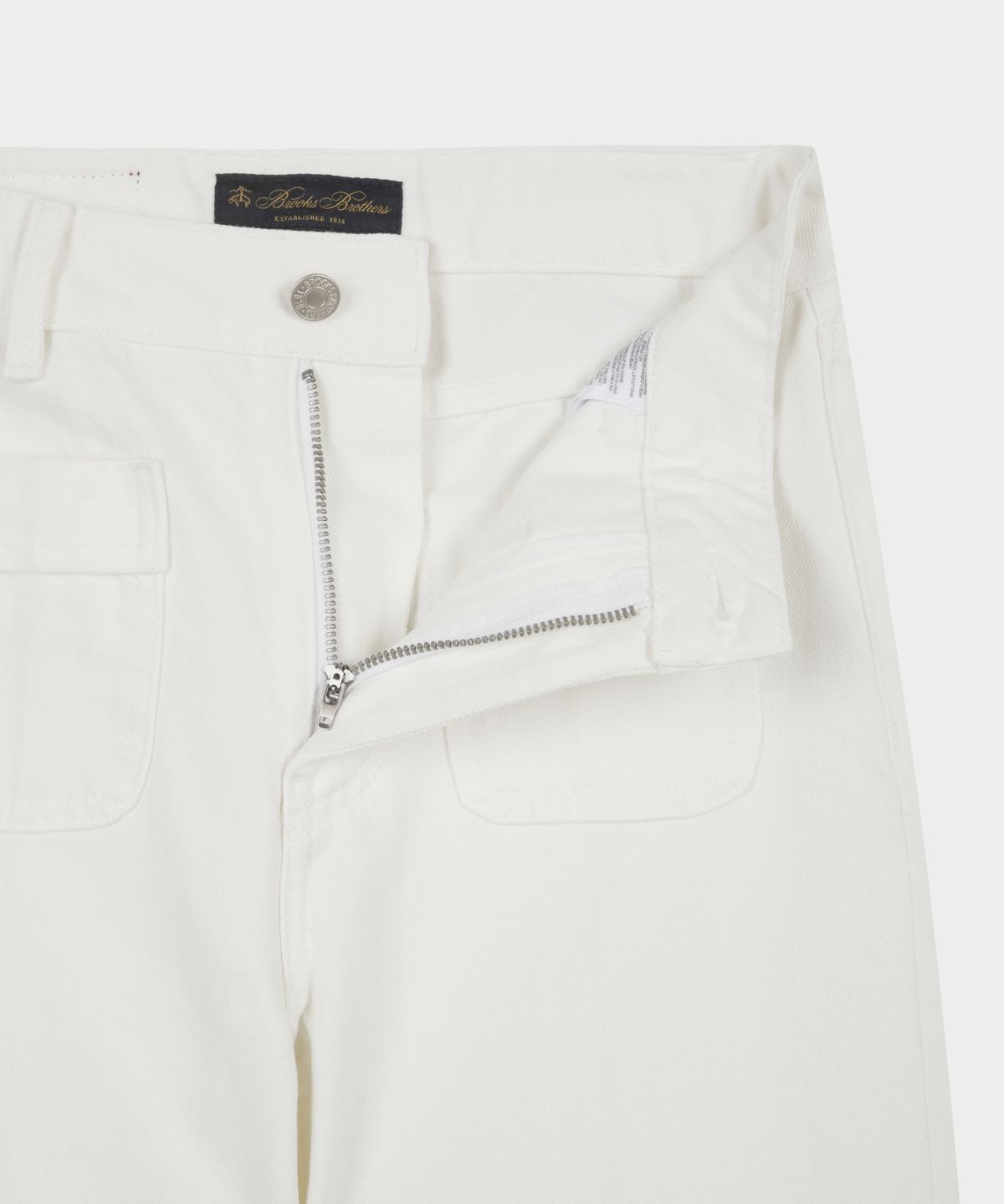 브룩스 브라더스(BROOKS BROTHERS) [여성] 포켓 화이트 데님 (화이트) (BBPDWBG101)