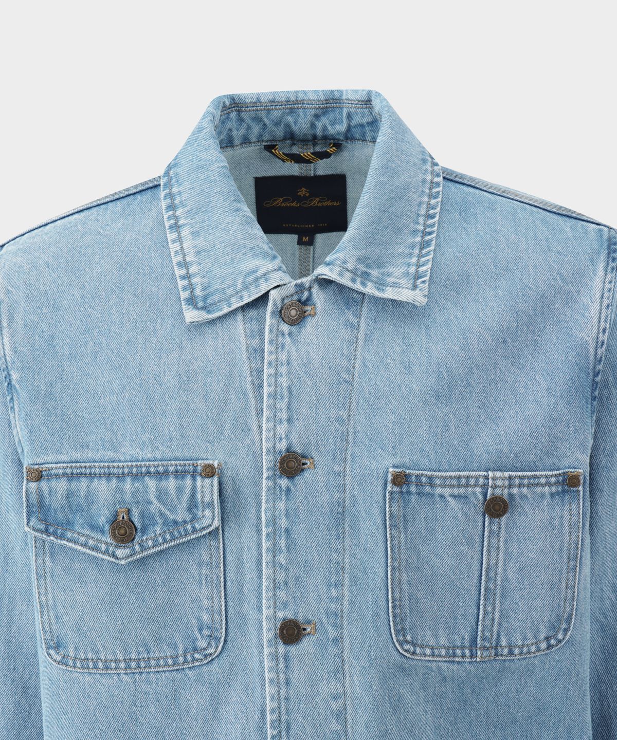 브룩스 브라더스(BROOKS BROTHERS) [Heritage] 데님 초어재킷 (블루) (BBOTMHG154)