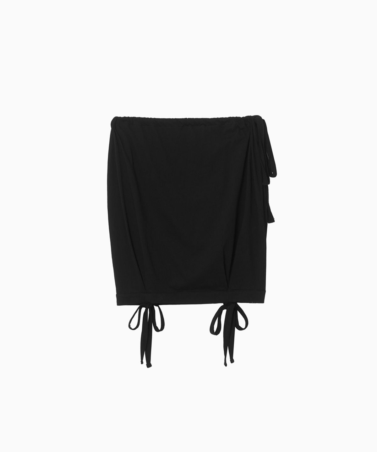 오헤시오(OHESHIO) TWO-WAY SHIRRING SLEEVELESS, BLACK