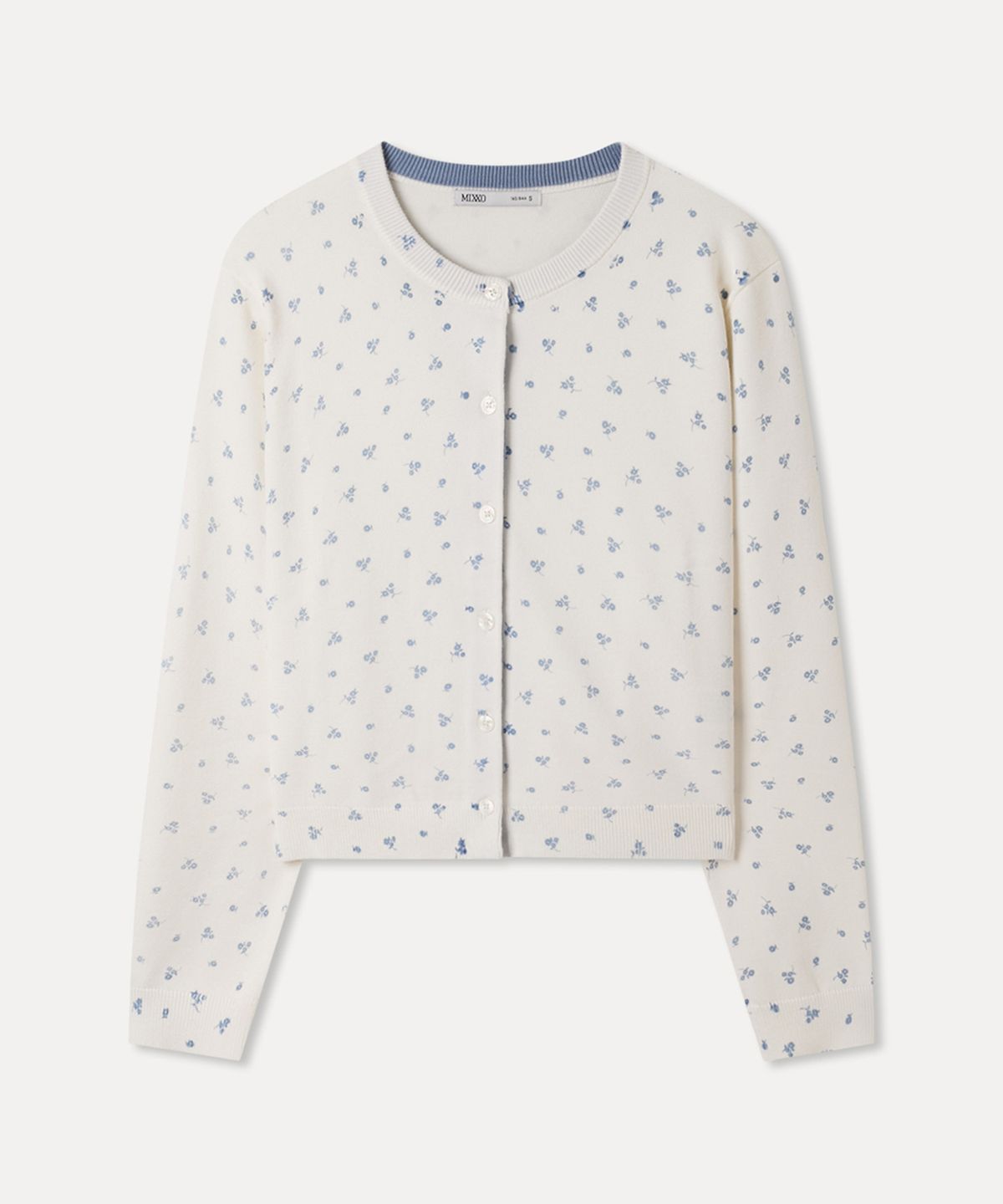 미쏘(MIXXO) 잔꽃 패턴 가디건_MIWCKG414T