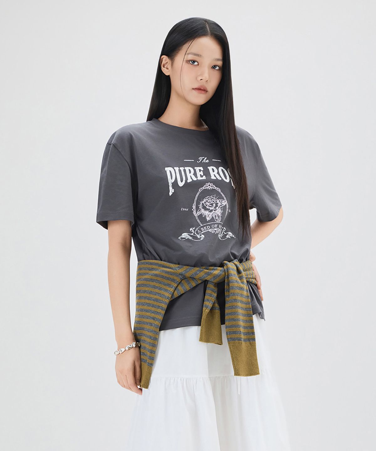 미쏘(MIXXO) 빈티지 오버핏 그래픽 티셔츠_MIWHWG514A