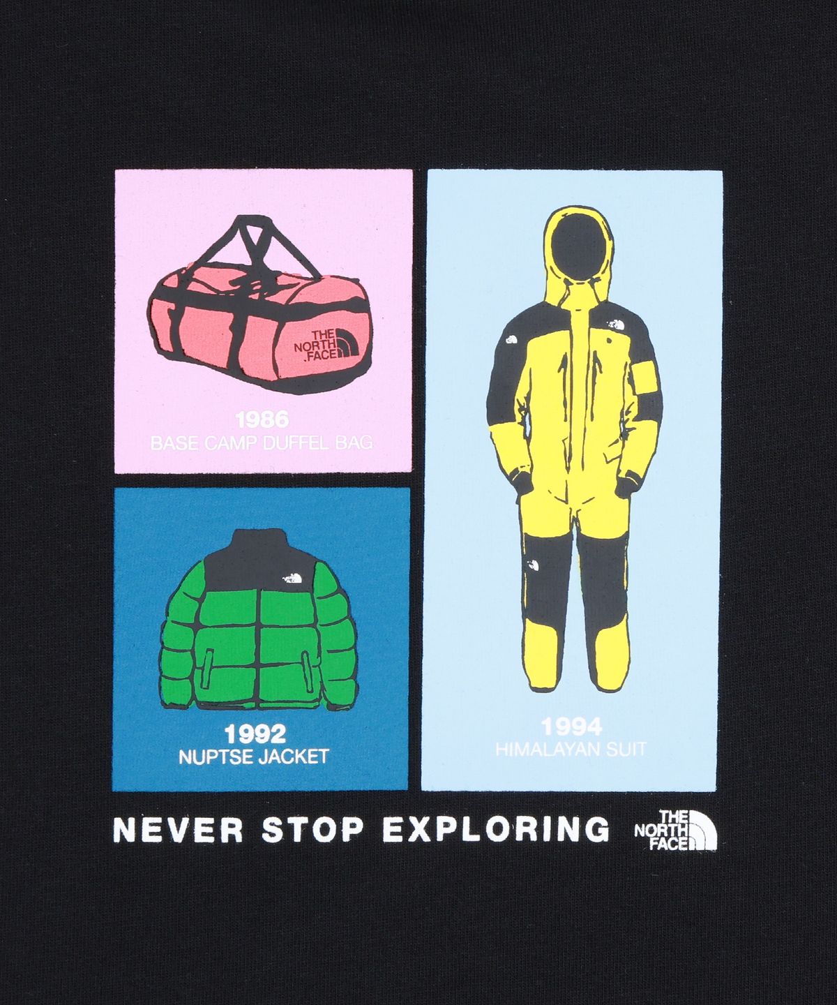 노스페이스 키즈(THE NORTH FACE KIDS) 키즈 엠블럼 아카이브 반팔 티 NT7US08S_BLK