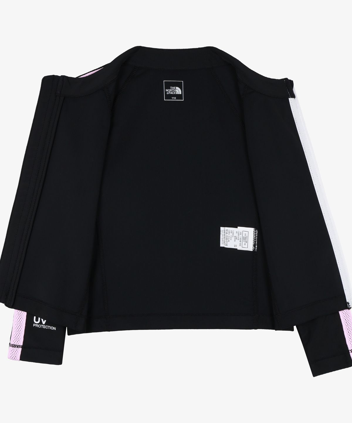 노스페이스 키즈(THE NORTH FACE KIDS) 걸즈 서프 래쉬가드 집업 NJ5JS30S_BLK